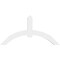 Ekena Millwork Archdale Architectural Grade PVC Gable Bracket, 72"W x 36"H x 4"D x 6"F, 12/12 Pitch GBP072X36X0406ARC00 - alternate 2